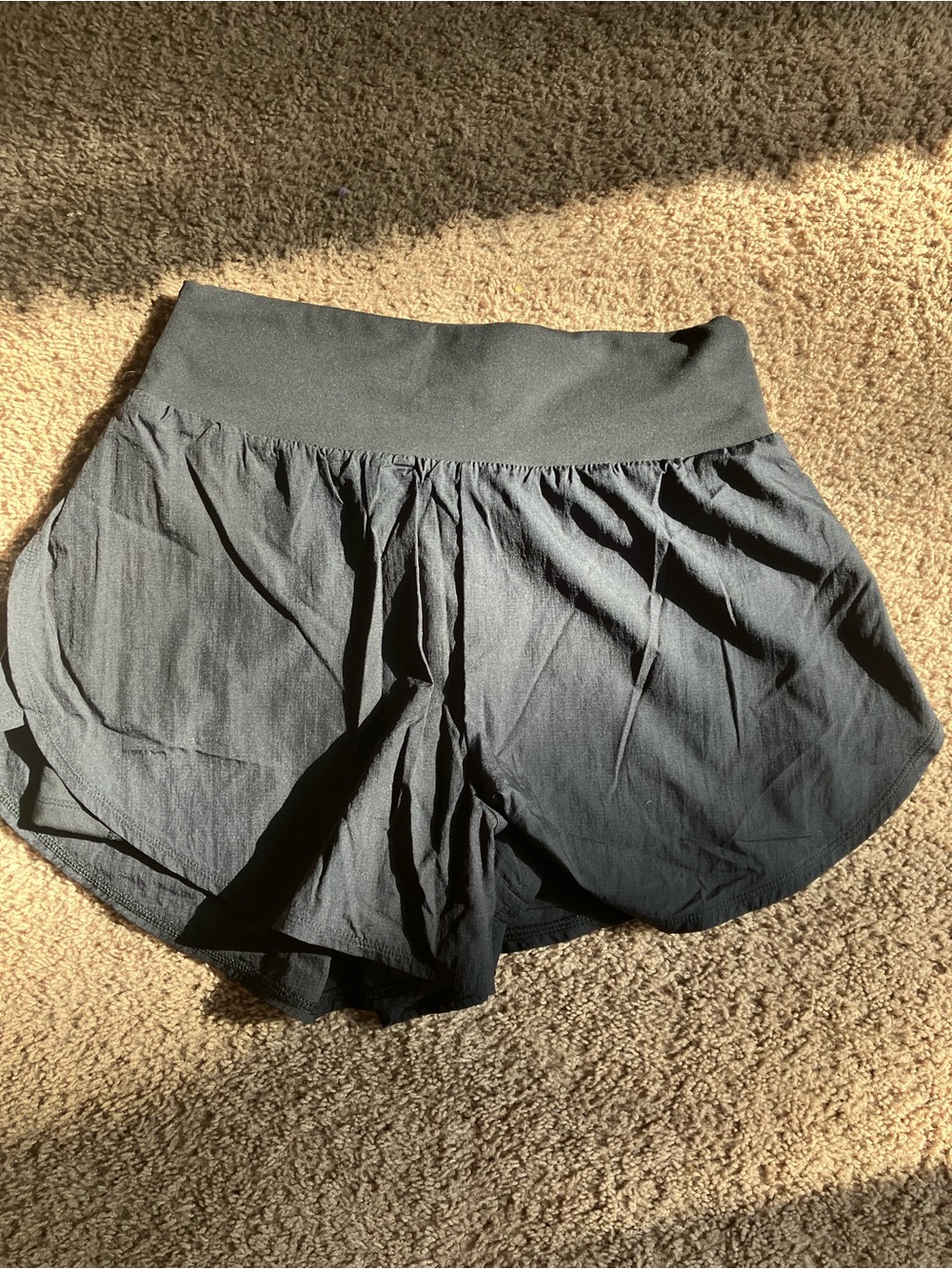 all in motion Black Women's Athletic Shorts with Wide Waistband